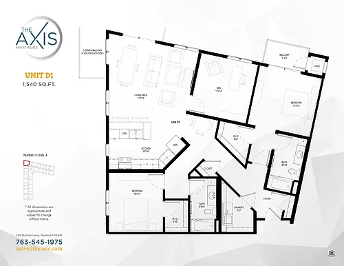 Floor plan D1