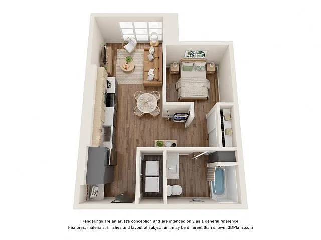 Floor plan Urban 1Bed - B2
