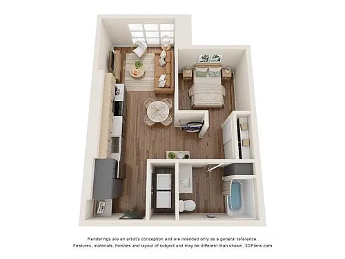Floor plan Urban 1Bed - B2