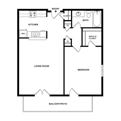 Floor plan 1X1 G