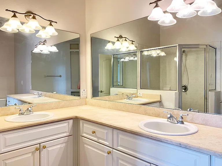 Master Bathroom with Double Sinks