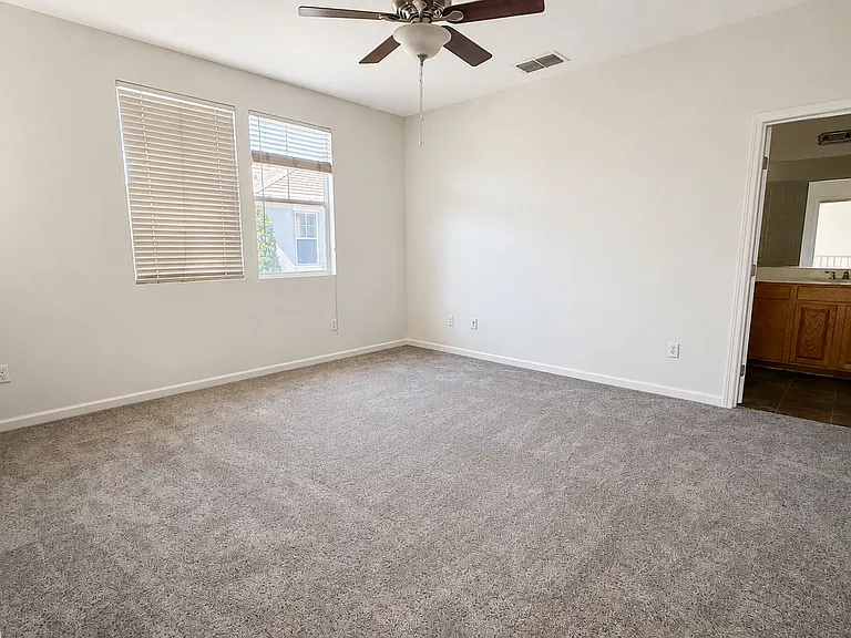 Master BR Looking into bathroom