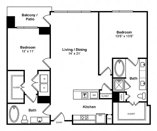 Floor plan Charming - High-Rise