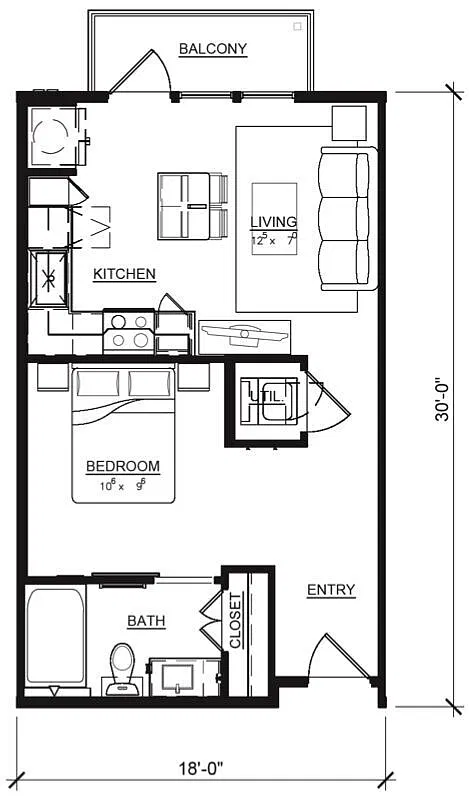 Floor plan Rose | E1