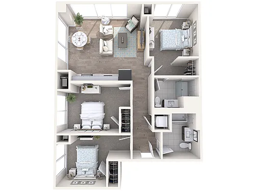Floor plan Watermark B1-3.9
