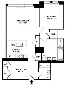 1st image of 421 W 54th St APT 5E