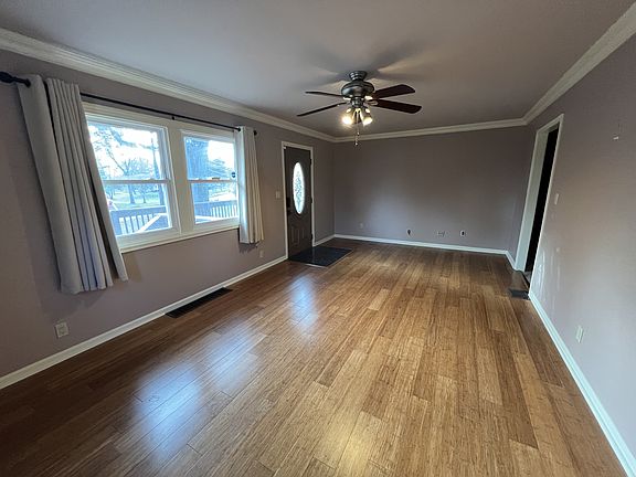Living room with beautiful hardwood floors