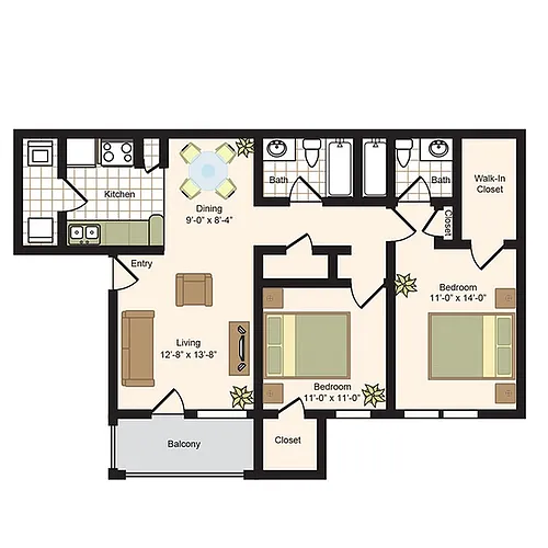 Floor plan D2