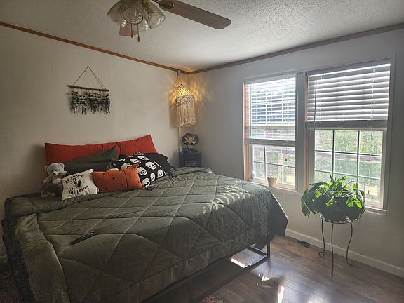 Master bedroom, private bathroom with shower.