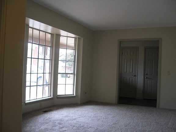 Bay windows in living room
