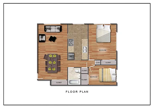 Floor plan 2 Bedroom