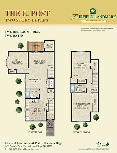 Floor plan The E Post