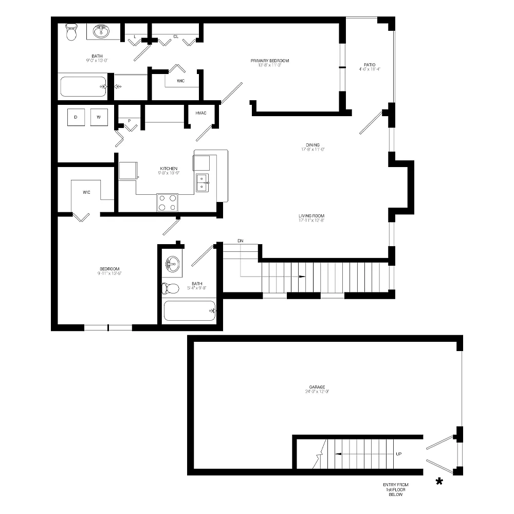 Floor plan B4 Garage- Upper