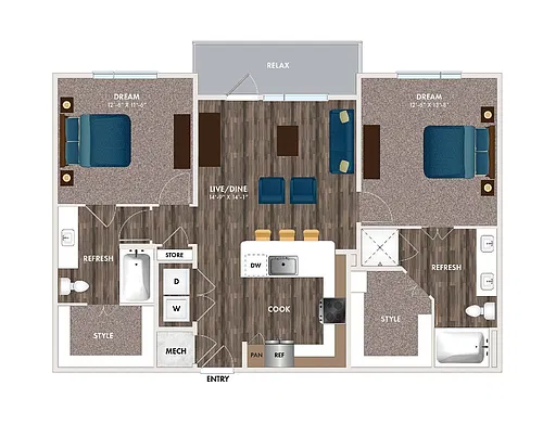Floor plan B2