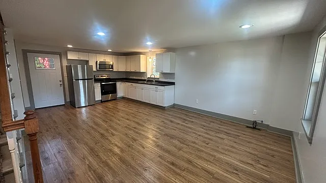 Large open-concept living area