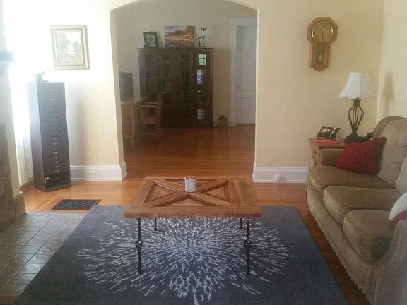 Living room and view of dining room