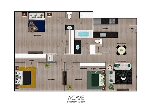 Floor plan Agave Suite