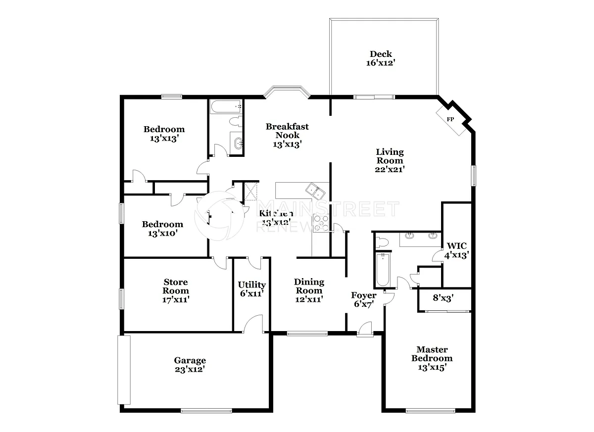 Floor Plan - 5113 Queens Castle Rd