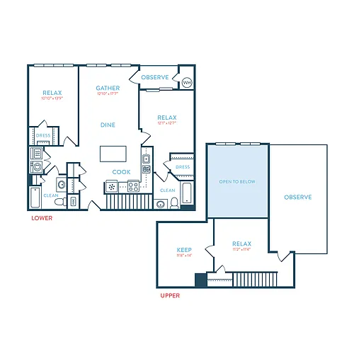Floor plan Quincy B1 Loft
