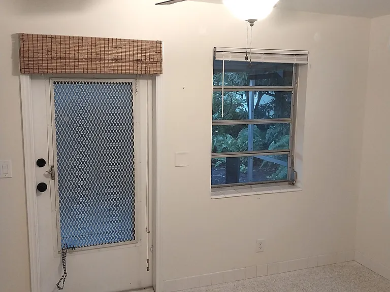 Back room leading to porch