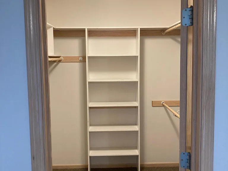 Master bedroom walk in closet
