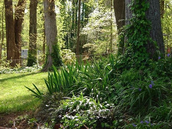 Fantastic backyard is well-landscaped and maintained