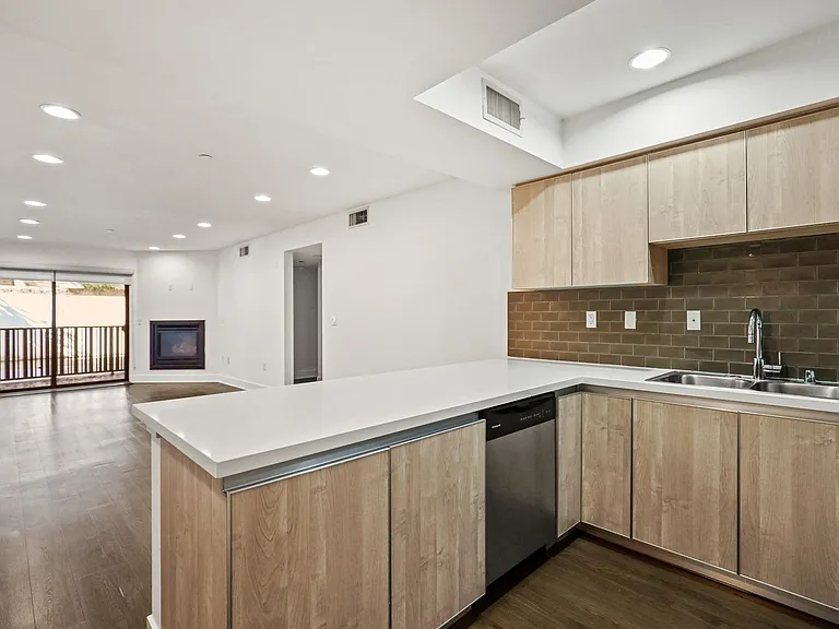 Open-Concept Kitchen, Dining, and Living Room Areas