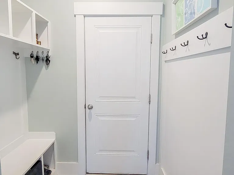 Mudroom off garage