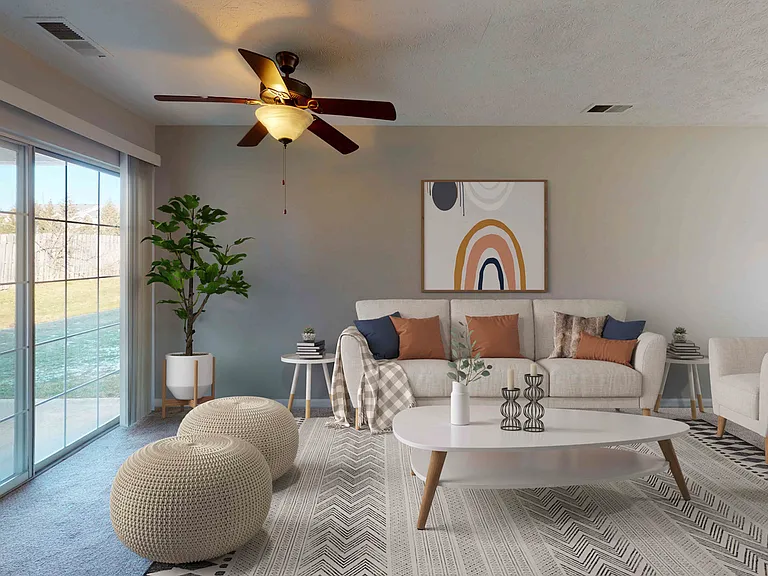 Living Room with Large Window
