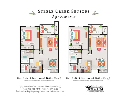 Floor plan 1X1 - B