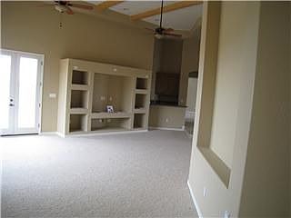 Custom niche in great room with plenty of decorating space