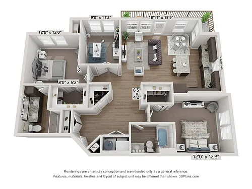 Floor plan 2X2