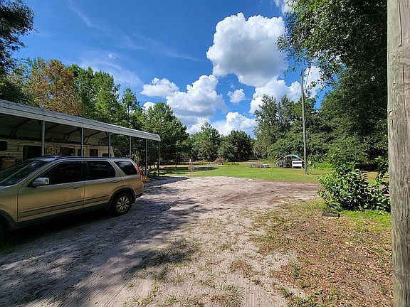 Side yard and drive
