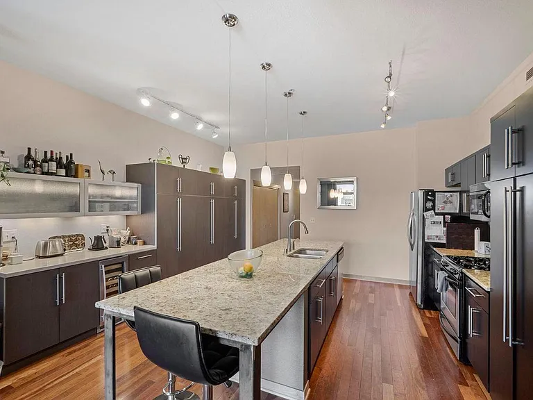 Kitchen and Bar Area