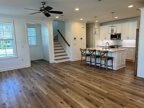 Living room and kitchen