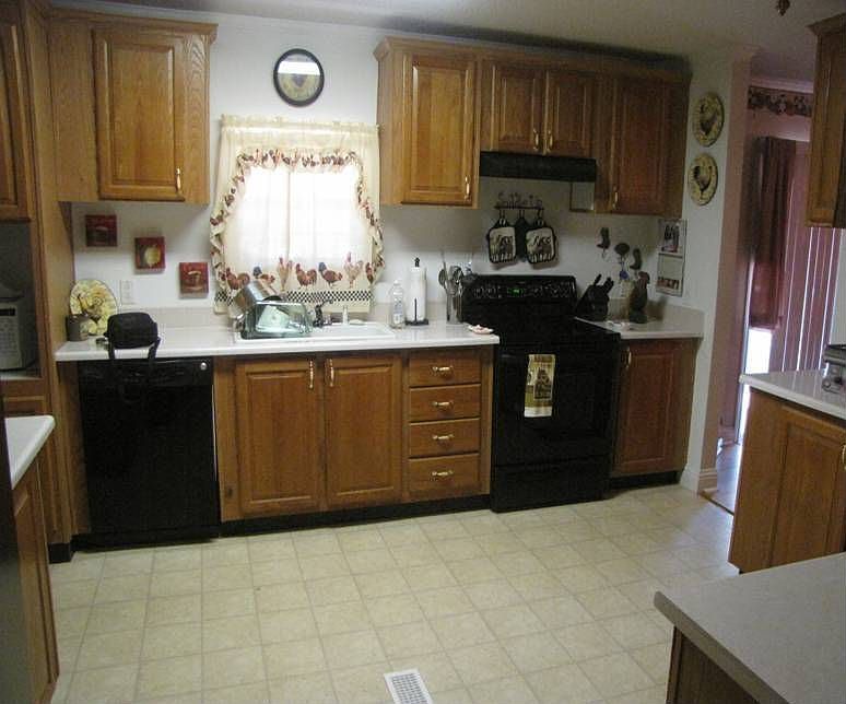looking into kitchen
