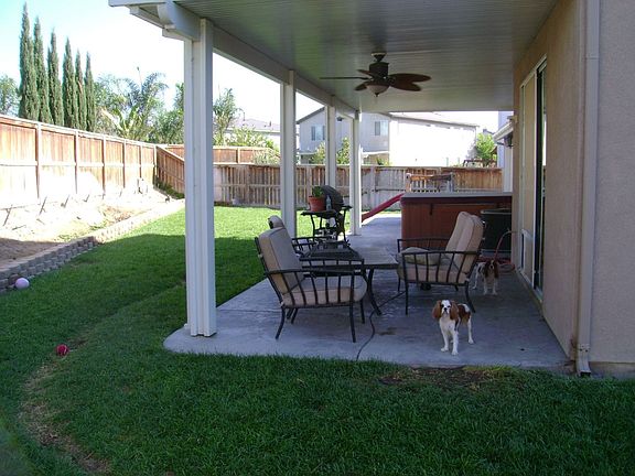 Backyard view from sideyard
