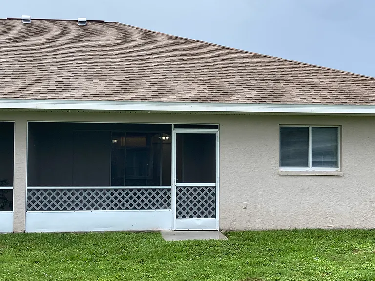 Exterior of screened lanai