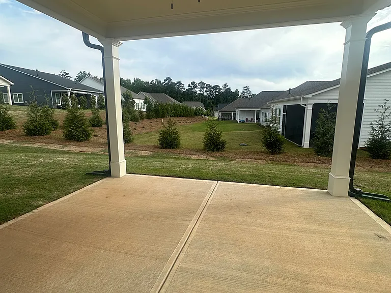 Covered back patio