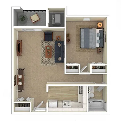 Floor plan 1bd A