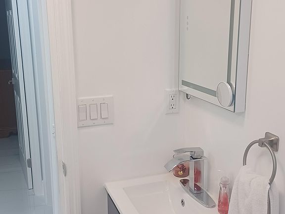 Bathroom in hall, though considered "shared", nobody will use it but you.