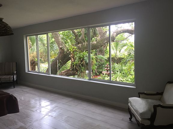 Living room view of garden