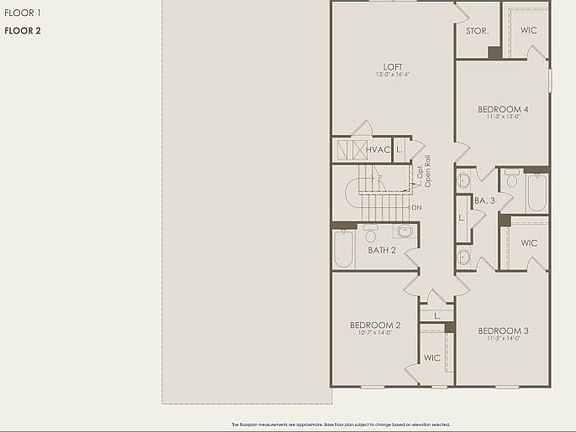 Braddock Floor Plan, Quick Move-In Home, Floor 2
