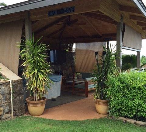 Entrance of gazebo