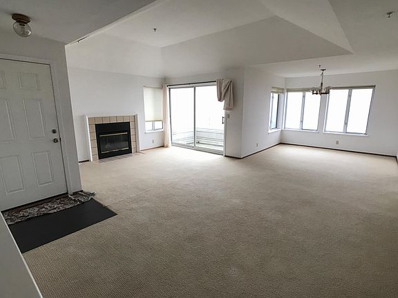Entrance, living room, dining room