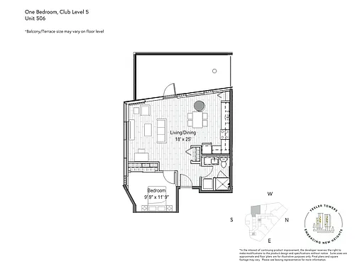 Floor plan 1 Bedroom 1 Bathroom