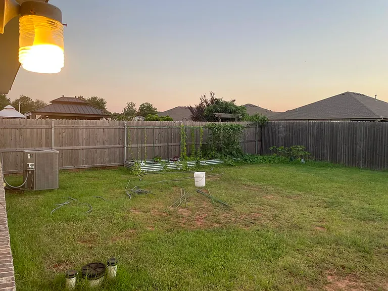 Spacious backyard for gardening and for kids to play and other leisure activities