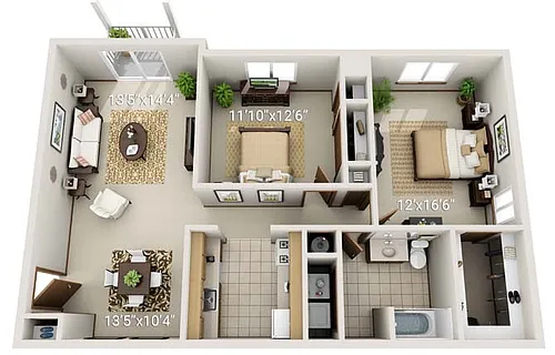 Floor plan BA1 Garden