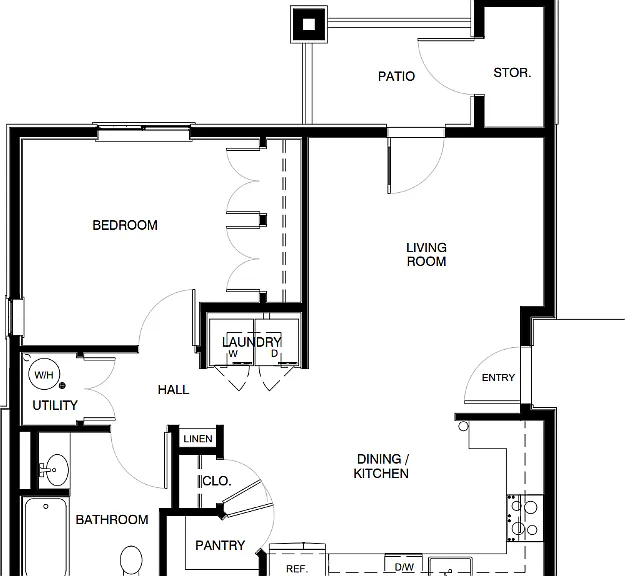 1 Bedroom (1A) Type B 1 Bedroom (1A) Type B