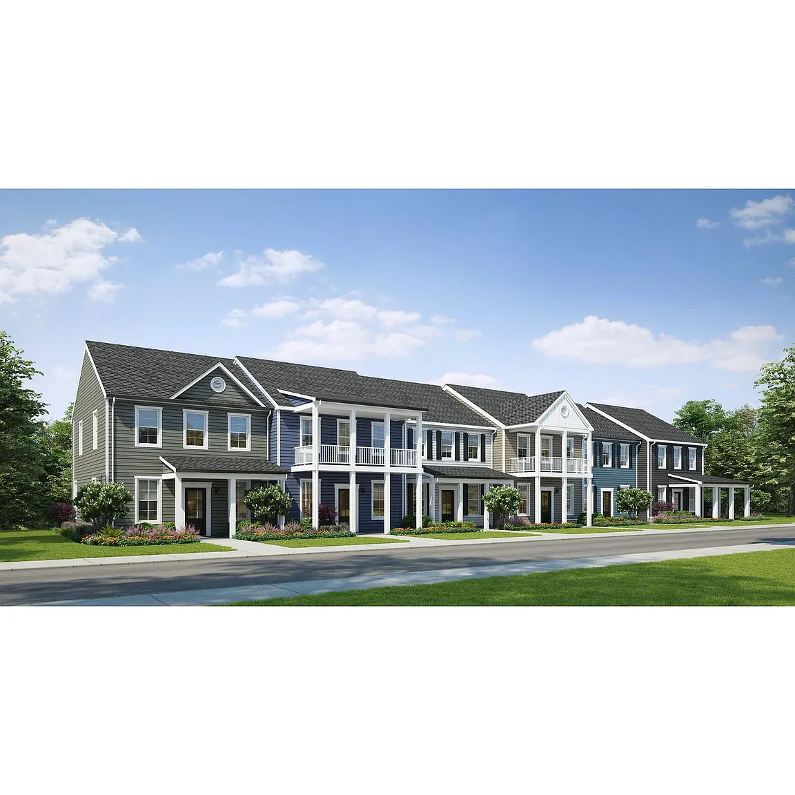 The Fairfax 2-story walkout Plan, Westhill Townhomes photo 1